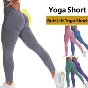 Legginsy sportowe fitness getry szare push up XS S joga pilates