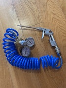 Reduktor, pistolet i wąż do butli z helem