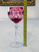 kieliszek do wina nachtmann różowy remery retro prl Vintage kryształy