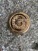 Guzik aluminiowy herb średnica 1,9 cm