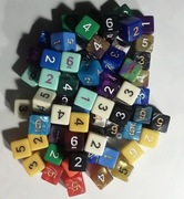 losowa K6 kość do gry - niespodzianka D6