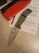 Spyderco C217GP Caribbean Liść Żółto Czarny G 10 PlainEdge. 