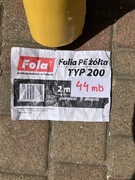 Folia żółta PE 2 m