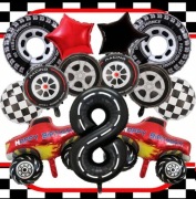 Zestaw balonów z motywem auta 