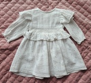 Sukienka z muślinu do chrztu r.68
