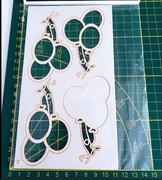 Tekturka, balonik 3D, shaker, ozdoba, scrapbooking