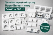 Osprzęt elektryczny Hager Berker biały aksamit nowy 