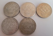 87/szt - 5monet srebrnych 200 zł Igrzyska XXI Olimpiada 1976 wysyłka gratis