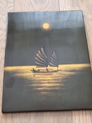 OBRAZEK OZDOBNY NA SCIANĘ Z LAKI