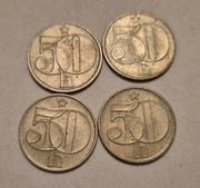 4 monety 50 halerzy Czechosłowacja 1979-1985