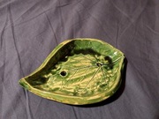 mydelniczka CERAMICZNA liść