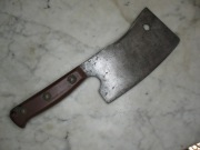 tasak stary solidny wyważony sygnowany