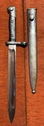 Bagnet niemiecki dla Chile wzór 1895 z pochwą, sygnowany, zgodny