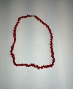 czerwone korale naszyjnik kamień