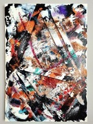 Abstrakcja "Silveraton" 70x100x4cm Paliga.Art