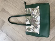 Torebka shopperka elegancka zielona Monnari polska