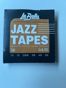 Struny do gitary elektrycznej LA BELLA 800L Jazz Tapes Black 12-56