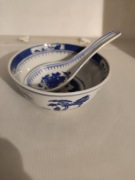6 szt chińskich miseczek z łyżkami