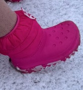 CROCS WODOODPORNE GUMIAKI DZIECIĘCE KOZAKI KROKS NA JESIEŃ I ZIMĘ r. 24-25