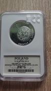 10zł.2014r.Brakteat Mieszko III-PR70