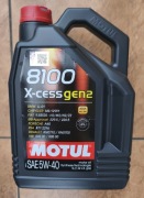 Olej Silnikowy MOTUL 8100 X- cess gen2 SAE 5W-40  5l .