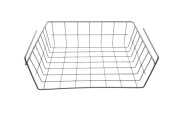 Kosz podwieszany, organizer pod półkę, metalowy biały  38x13x22