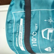 Śpiwór dziecięcy z mata samopompujacą 2w1 10stopni regulowany quechua