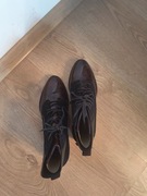 Maciejka czarne/bordowe botki damskie rozmiar 38