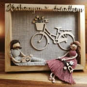 Drewniana ramka na dzień babci i dziadka, handmade