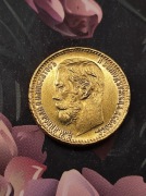 5 Rubli 1898 carska Rosja ruska stara ciekawa moneta wykopki po zbieraczu