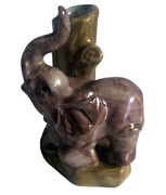 Wazonik wazon świecznik figurka słoń słonik trąba w górę ceramika 9cm