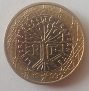 1 euro 1999 Francja 