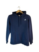 Bluza z kapturem Adidas niebieska logo l