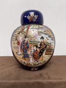 Duża Orientalna Amfora Ręcznie Malowana