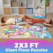 Gigantyczne puzzle podłogowe 48 elementów 85,5 + 56 cm jednorożec