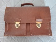 Teczka skórzana z lat 60-tych.