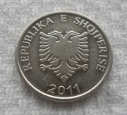 Albania Republika ALL 5 leków leke 2011 KM# 76 Ładny stan