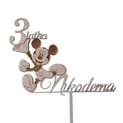 Topper urodziny,personalizowany,imię,myszka Miki 