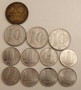 Niemcy DDR Monety 20x1, 3x10, 8x1 Pfennig Fenig 1960 n62