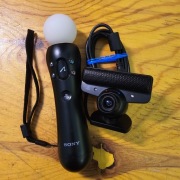 Kontroler PLAYSTATION MOVE Controller + PlayStation EYE PS3 Stan Bdb+ 9/10