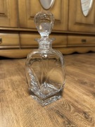 Kryształowa piękna karafka na whisky nalewki