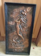 Sceniczny obraz w miedzianej blaszce wyk. K. Sterer.