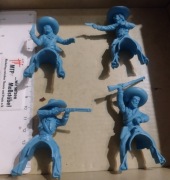 Meksykańscy bandyci z filmu 7 Wspaniałych. Figurki. Żołnierzyki. 1/32. 