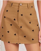 Mini spódniczka z wzorem SHEIN