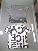 Nike Coccodrillo  Dwie Koszulki Sportowe Chłopięce Rozmiar 104/110