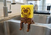 Uchwyt na gąbkę kuchenną SpongeBob Kanciastoporty – Ociekacz 