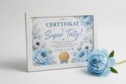 Prezent na dzień ojca prezent dla taty certyfikat super taty upominek 