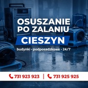 Osuszanie po zalaniu – Cieszyn | budynki | 24/7