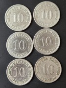 Niemcy 10 fenigów 1903 rok 