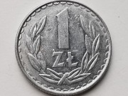 Moneta Polska 1 Złoty 1982 Trawka na rewersie oraz Double Die Awersu PRL